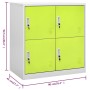 Light gray and green steel locker cabinet 90x45x92.5 cm by vidaXL, Lockers and storage cabinets - Ref: Foro24-336435, Price: ...