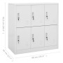 Light gray steel locker cabinet 90x45x92.5 cm by vidaXL, Lockers and storage cabinets - Ref: Foro24-336436, Price: 223,86 €, ...