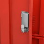 Light gray and red steel locker cabinet 90x45x92.5 cm by vidaXL, Lockers and storage cabinets - Ref: Foro24-336438, Price: 20...