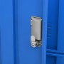 Light gray and blue steel locker cabinet 90x45x92.5 cm by vidaXL, Lockers and storage cabinets - Ref: Foro24-336441, Price: 2...