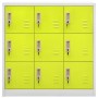 Light gray and green steel locker cabinet 90x45x92.5 cm by vidaXL, Lockers and storage cabinets - Ref: Foro24-336443, Price: ...