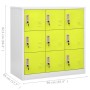 Light gray and green steel locker cabinet 90x45x92.5 cm by vidaXL, Lockers and storage cabinets - Ref: Foro24-336443, Price: ...