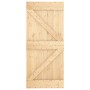 Puerta corredera con herrajes madera maciza de pino 90x210 cm de vidaXL, Puertas - Ref: Foro24-3203177, Precio: 220,47 €, Des...