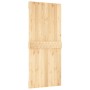 Puerta corredera con herrajes madera maciza de pino 90x210 cm de vidaXL, Puertas - Ref: Foro24-3203067, Precio: 145,99 €, Des...