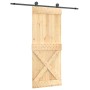 Sliding door with solid pine wood fittings 85x210 cm by vidaXL, Doors - Ref: Foro24-3203078, Price: 164,62 €, Discount: %