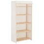 Kleiderschrank aus weißem Stoff, 79 x 40 x 170 cm von vidaXL, Kleiderschränke - Ref: Foro24-248190, Preis: 99,24 €, Rabatt: %