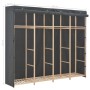 Kleiderschrank aus grauem Stoff, 200 x 40 x 170 cm von vidaXL, Kleiderschränke - Ref: Foro24-248201, Preis: 179,14 €, Rabatt: %