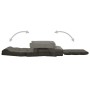 Silla de suelo plegable con función de cama de tela gris oscuro de vidaXL, Sillas de suelo - Ref: Foro24-336522, Precio: 122,...