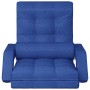 Folding floor chair with bed function in blue fabric by vidaXL, Floor chairs - Ref: Foro24-336525, Price: 118,20 €, Discount: %