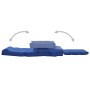 Folding floor chair with bed function in blue fabric by vidaXL, Floor chairs - Ref: Foro24-336525, Price: 118,20 €, Discount: %