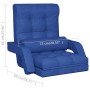 Silla de suelo plegable con función de cama de tela azul de vidaXL, Sillas de suelo - Ref: Foro24-336525, Precio: 118,20 €, D...