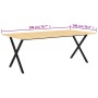 Superficie de mesa madera maciza de pino 200x100x2,5 cm de vidaXL, Tableros para mesas - Ref: Foro24-287684, Precio: 68,99 €,...