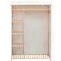 Kleiderschrank aus Stoff und Kiefernholz, 110 x 40 x 170 cm von vidaXL, Kleiderschränke - Ref: Foro24-42976, Preis: 139,37 €,...