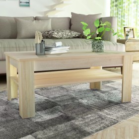 Oak engineered wood coffee table 110x65x48 cm by vidaXL, Coffee table - Ref: Foro24-244860, Price: 149,16 €, Discount: %