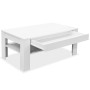 Mesa de centro madera de ingeniería blanco 110x65x48 cm de vidaXL, Mesas de centro - Ref: Foro24-244859, Precio: 107,09 €, De...