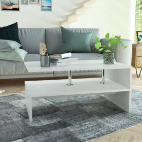 Mesa de centro de madera contrachapada 90x59x42cm blanca de vidaXL, Mesas de centro - Ref: Foro24-244854, Precio: 62,80 €, De...