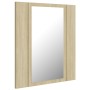 Sonoma Oak Acrylic LED Bathroom Mirror Cabinet 40x12x45 cm by vidaXL, bathroom vanities - Ref: Foro24-804951, Price: 39,83 €,...