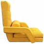 Silla de suelo plegable con función de cama de tela amarillo mostaza de vidaXL, Sillas de suelo - Ref: Foro24-336528, Precio:...