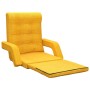 Silla de suelo plegable con función de cama de tela amarillo mostaza de vidaXL, Sillas de suelo - Ref: Foro24-336528, Precio:...