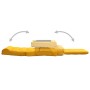 Silla de suelo plegable con función de cama de tela amarillo mostaza de vidaXL, Sillas de suelo - Ref: Foro24-336528, Precio:...