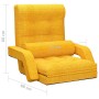 Silla de suelo plegable con función de cama de tela amarillo mostaza de vidaXL, Sillas de suelo - Ref: Foro24-336528, Precio:...