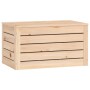 Caja de almacenaje madera maciza de pino 59,5x36,5x33 cm de vidaXL, Armarios y almacenamiento - Ref: Foro24-823614, Precio: 5...