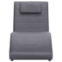 Diván con almohada de cuero sintético gris de vidaXL, Divanes - Ref: Foro24-281281, Precio: 203,69 €, Descuento: %