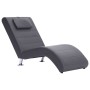 Diván con almohada de cuero sintético gris de vidaXL, Divanes - Ref: Foro24-281281, Precio: 203,69 €, Descuento: %