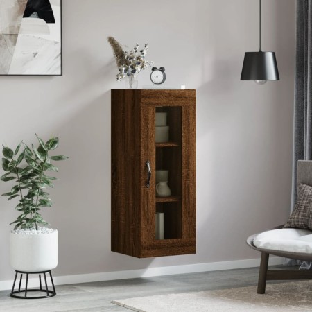 Oak brown wall cabinet 34.5x34x90 cm by vidaXL, Sideboards - Ref: Foro24-835009, Price: 49,86 €, Discount: %