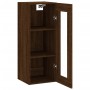 Armario de pared marrón roble 34,5x34x90 cm de vidaXL, Aparadores - Ref: Foro24-835009, Precio: 49,86 €, Descuento: %