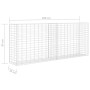 Gabion wall basket galvanized steel 85x30x200 cm by vidaXL, fence panels - Ref: Foro24-142359, Price: 92,83 €, Discount: %