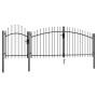 Schwarzes Gartentor aus Stahl, 1,5 x 4 m von vidaXL, Gartentore - Ref: Foro24-144362, Preis: 263,02 €, Rabatt: %