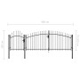 Schwarzes Gartentor aus Stahl, 1,5 x 4 m von vidaXL, Gartentore - Ref: Foro24-144362, Preis: 263,02 €, Rabatt: %