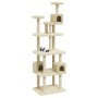 Cat scratching post with cream sisal posts 188 cm by vidaXL, Cat furniture - Ref: Foro24-171488, Price: 101,64 €, Discount: %