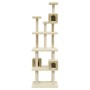 Cat scratching post with cream sisal posts 188 cm by vidaXL, Cat furniture - Ref: Foro24-171488, Price: 101,64 €, Discount: %