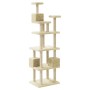 Cat scratching post with cream sisal posts 188 cm by vidaXL, Cat furniture - Ref: Foro24-171488, Price: 101,64 €, Discount: %