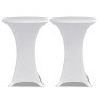 2 Manteles blancos ajustados para mesa de pie - 80 cm diámetro de vidaXL, Fundas - Ref: Foro24-241203, Precio: 26,67 €, Descu...