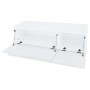 Mueble para TV 2 uds contrachapada blanco brillo 120x40x34cm de vidaXL, Muebles TV - Ref: Foro24-275113, Precio: 185,66 €, De...