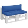 Cushions for pallets 2 units royal blue fabric by vidaXL, Cushions for chairs and sofas - Ref: Foro24-314655, Price: 52,42 €,...