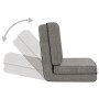 Silla de suelo plegable de tela gris claro de vidaXL, Sillas de suelo - Ref: Foro24-336549, Precio: 115,93 €, Descuento: %