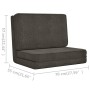 Silla de suelo plegable de tela gris oscuro de vidaXL, Sillas de suelo - Ref: Foro24-336550, Precio: 102,75 €, Descuento: %