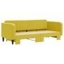 Sofá cama nido terciopelo amarillo 90x200 cm de vidaXL, Camas y somieres - Ref: Foro24-3197068, Precio: 288,99 €, Descuento: %