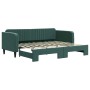 Sofá cama nido terciopelo verde oscuro 90x200 cm de vidaXL, Camas y somieres - Ref: Foro24-3197065, Precio: 270,05 €, Descuen...