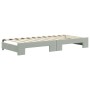 Light gray velvet trundle sofa bed 90x200 cm by vidaXL, Beds and slatted bases - Ref: Foro24-3197063, Price: 291,97 €, Discou...