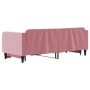 Pink velvet trundle sofa bed 90x200 cm by vidaXL, Beds and slatted bases - Ref: Foro24-3197066, Price: 288,99 €, Discount: %