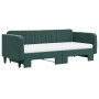 Trundle sofa bed with dark green velvet mattress 90x200 cm by vidaXL, Beds and slatted bases - Ref: Foro24-3197089, Price: 41...