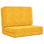 Tumbona de suelo plegable de tela amarillo mostaza de vidaXL, Sillas de suelo - Ref: Foro24-336556, Precio: 120,32 €, Descuen...