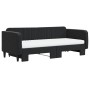 Sofá cama nido con colchón terciopelo negro 90x200 cm de vidaXL, Camas y somieres - Ref: Foro24-3197091, Precio: 454,77 €, De...