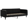 Sofá cama nido con colchón terciopelo negro 90x200 cm de vidaXL, Camas y somieres - Ref: Foro24-3197091, Precio: 454,77 €, De...