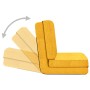 Mustard Yellow Fabric Folding Floor Lounger by vidaXL, Floor chairs - Ref: Foro24-336556, Price: 120,32 €, Discount: %